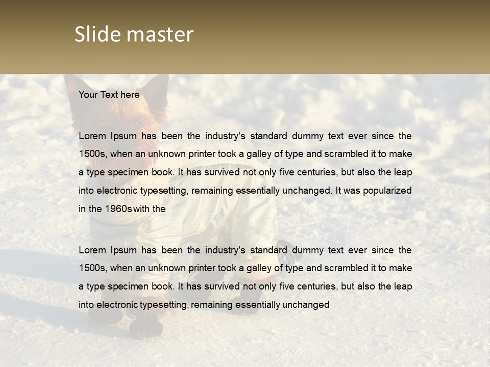 Wave Coast Sand PowerPoint Template
