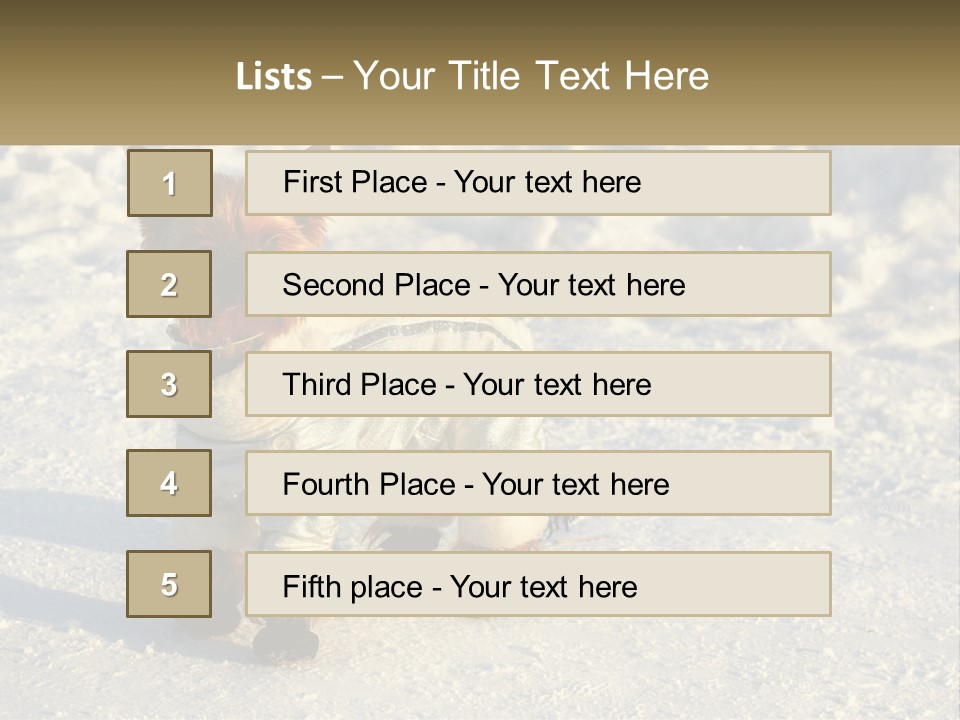 Wave Coast Sand PowerPoint Template
