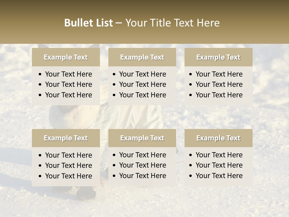 Wave Coast Sand PowerPoint Template