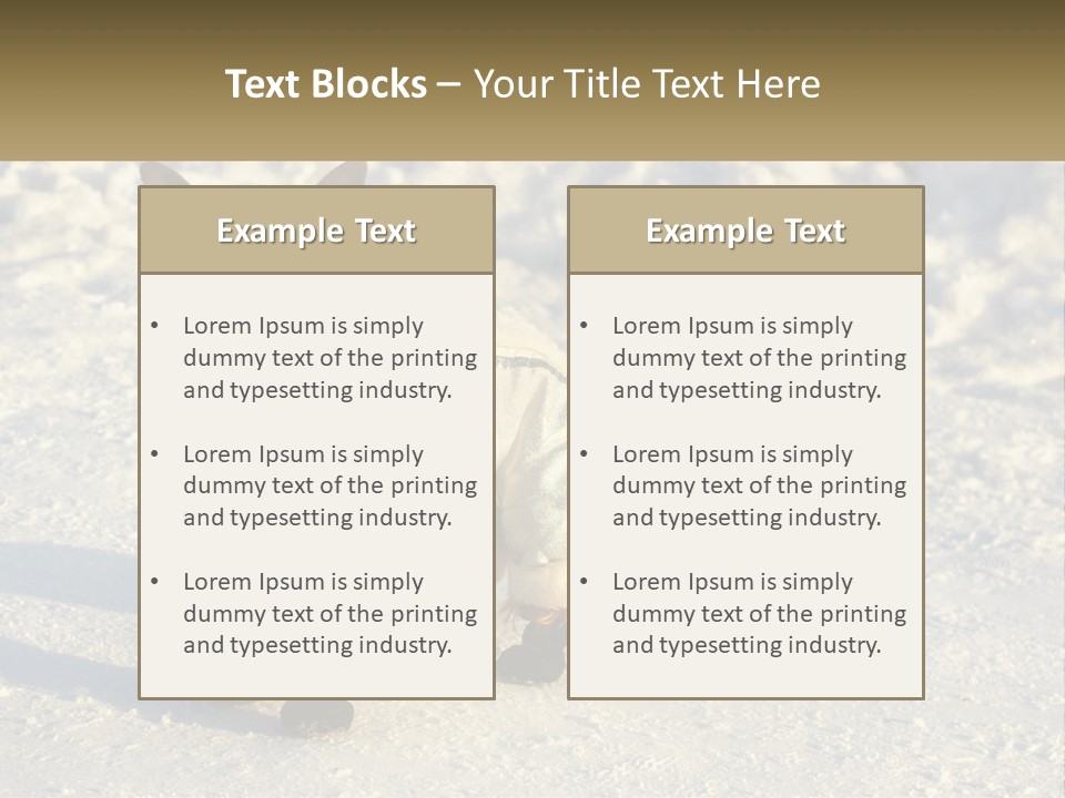 Wave Coast Sand PowerPoint Template