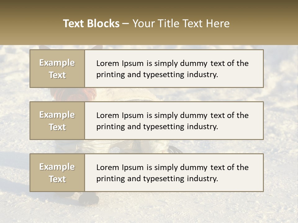 Wave Coast Sand PowerPoint Template