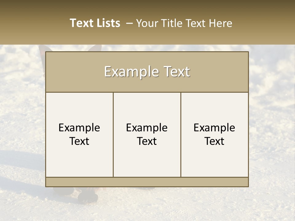 Wave Coast Sand PowerPoint Template