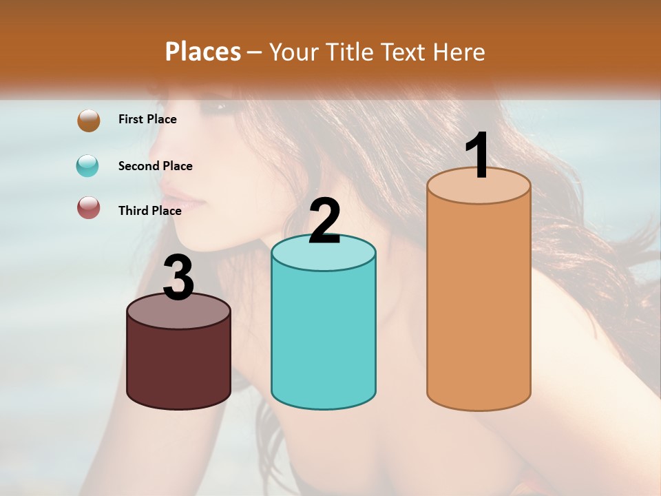 Ocean Elderly Mother PowerPoint Template