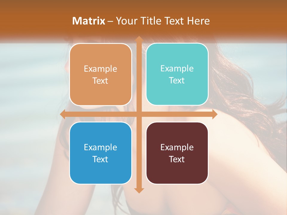 Ocean Elderly Mother PowerPoint Template