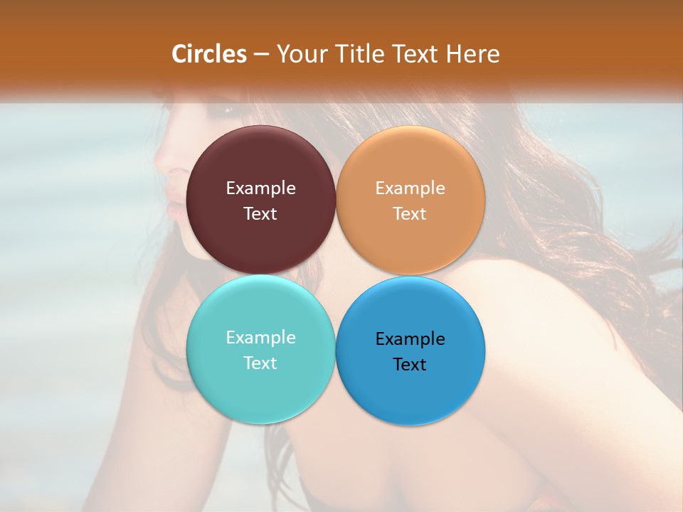 Ocean Elderly Mother PowerPoint Template