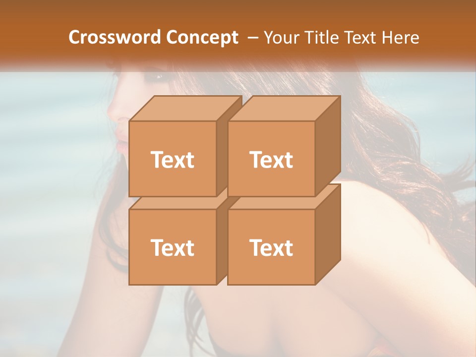 Ocean Elderly Mother PowerPoint Template