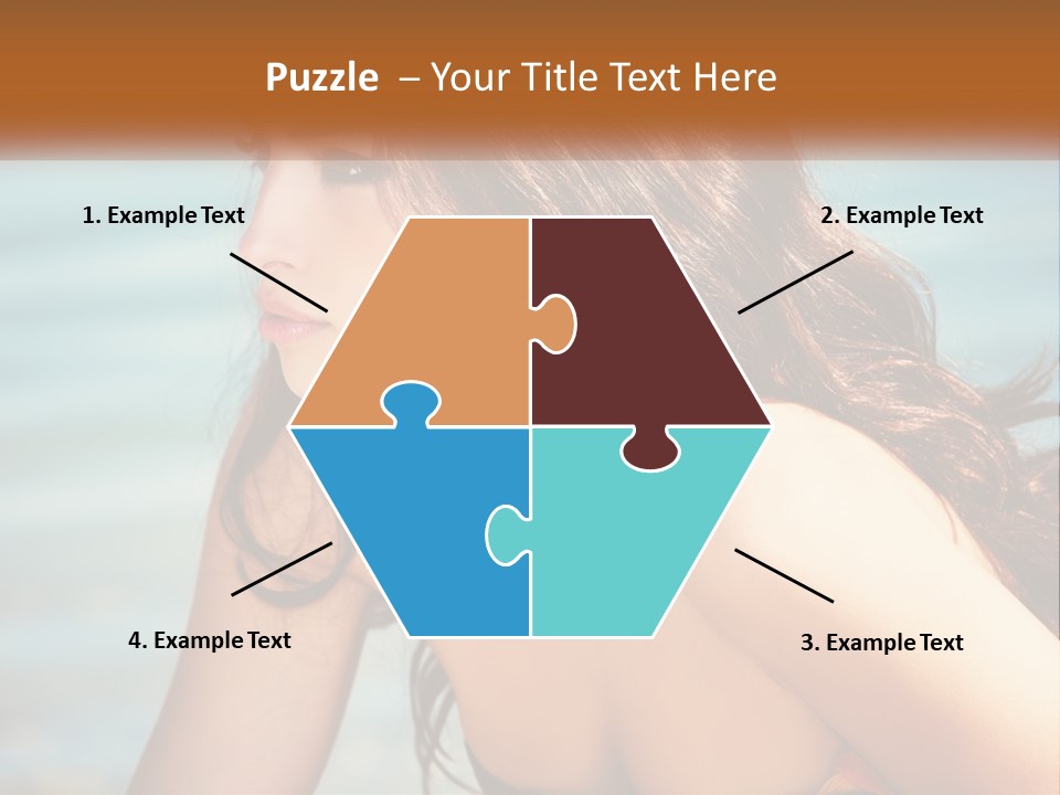 Ocean Elderly Mother PowerPoint Template