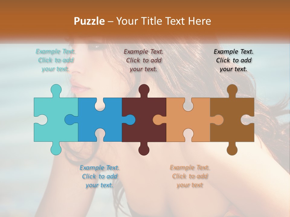 Ocean Elderly Mother PowerPoint Template