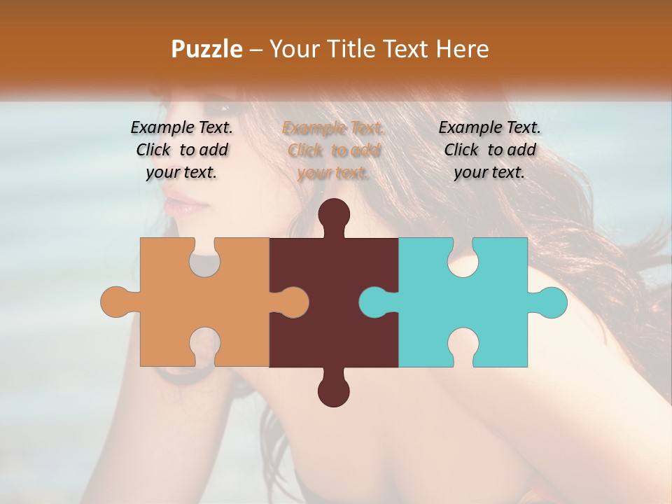 Ocean Elderly Mother PowerPoint Template