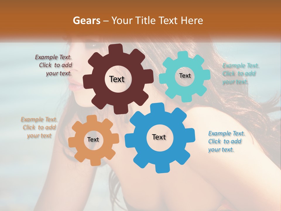 Ocean Elderly Mother PowerPoint Template