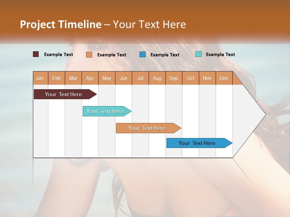 Ocean Elderly Mother PowerPoint Template