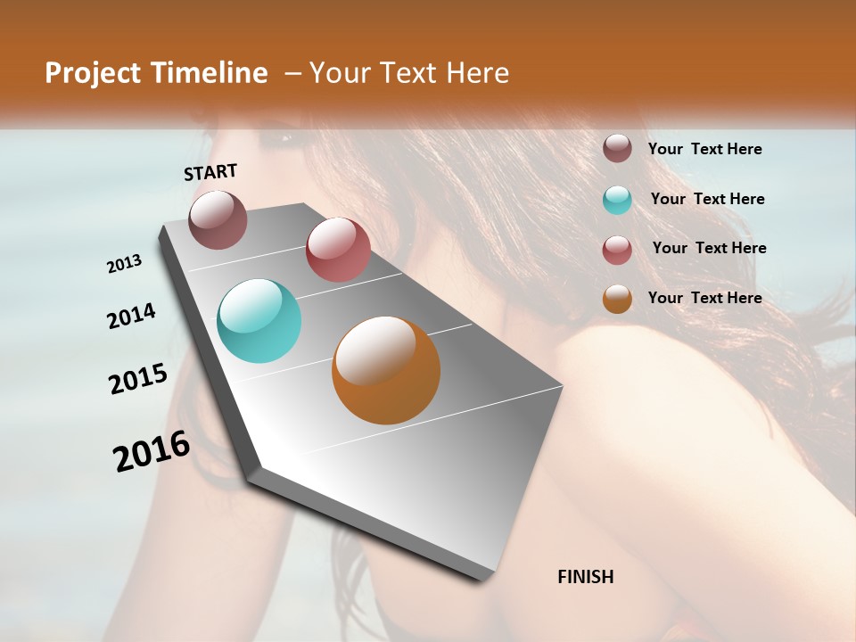 Ocean Elderly Mother PowerPoint Template