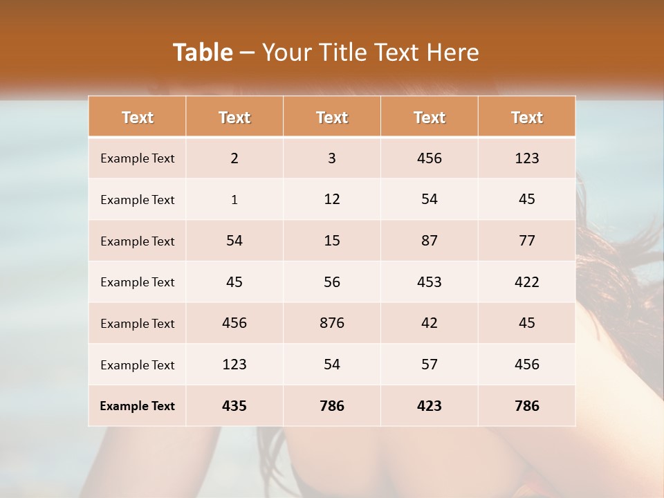 Ocean Elderly Mother PowerPoint Template