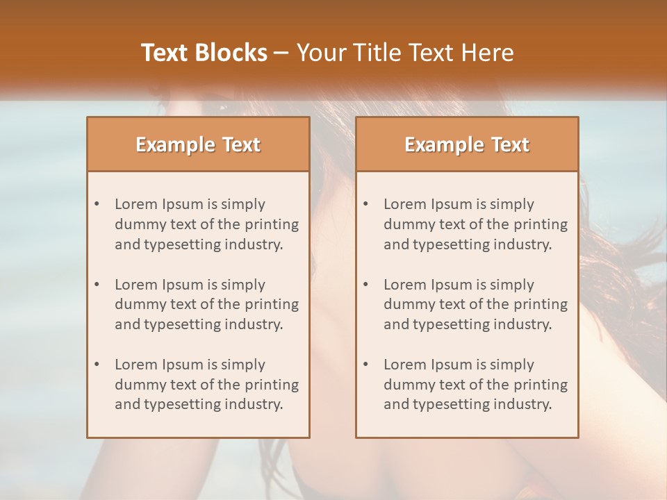 Ocean Elderly Mother PowerPoint Template