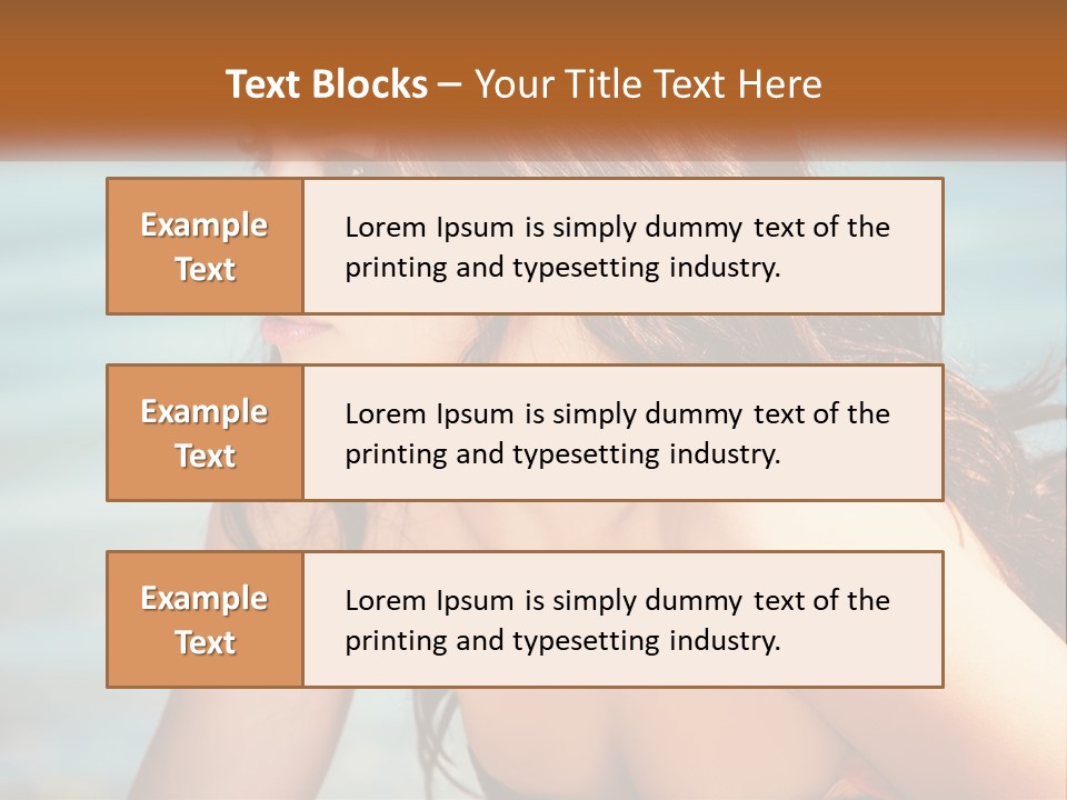 Ocean Elderly Mother PowerPoint Template