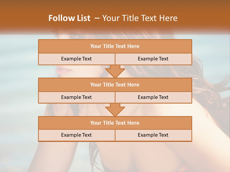 Ocean Elderly Mother PowerPoint Template