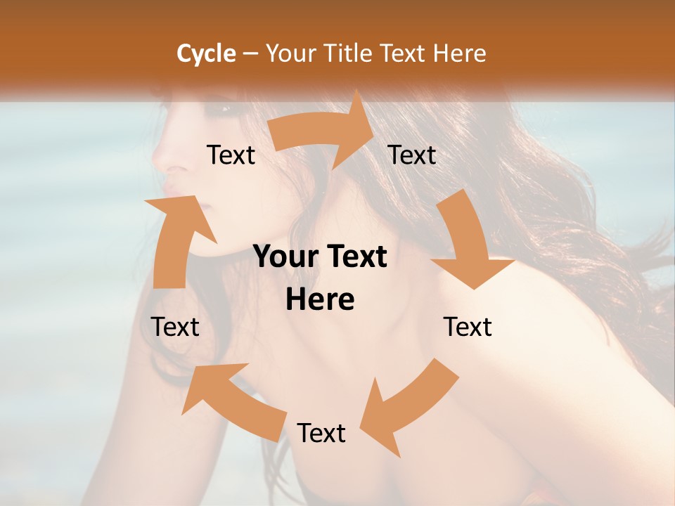 Ocean Elderly Mother PowerPoint Template