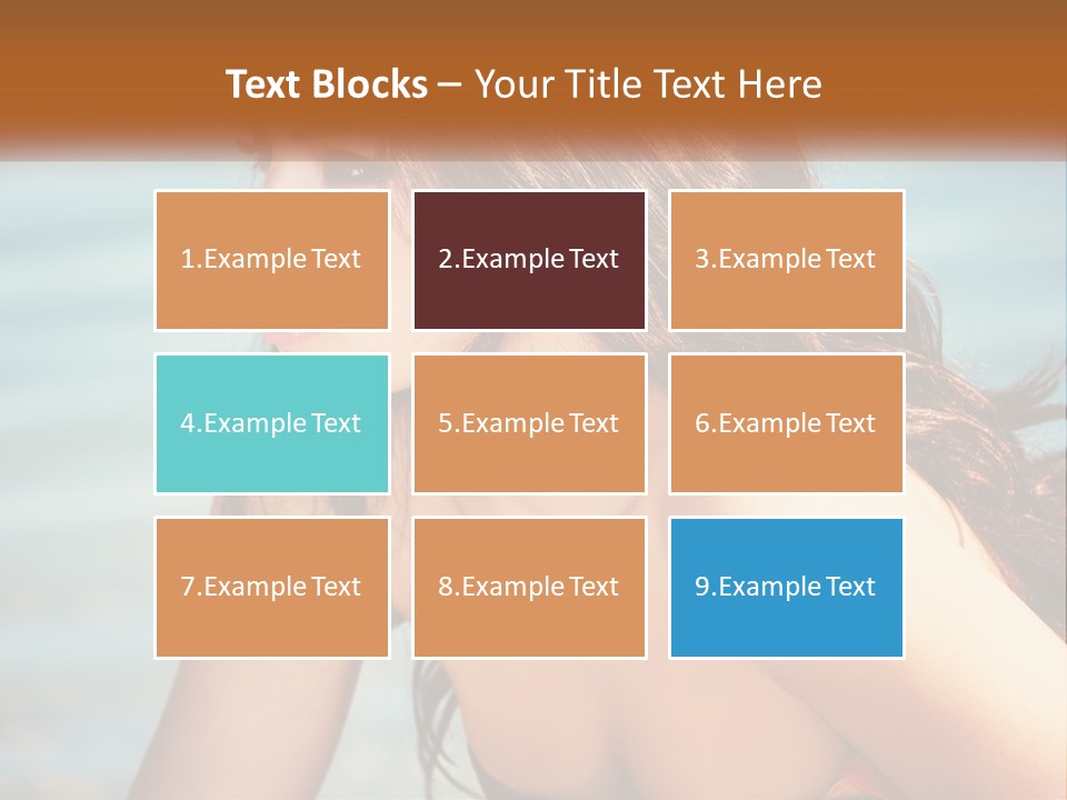 Ocean Elderly Mother PowerPoint Template