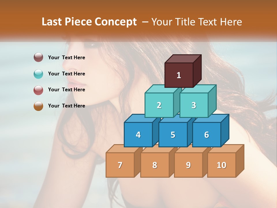 Ocean Elderly Mother PowerPoint Template