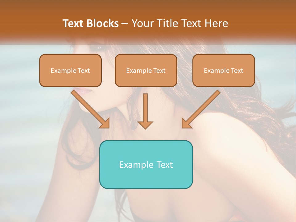 Ocean Elderly Mother PowerPoint Template