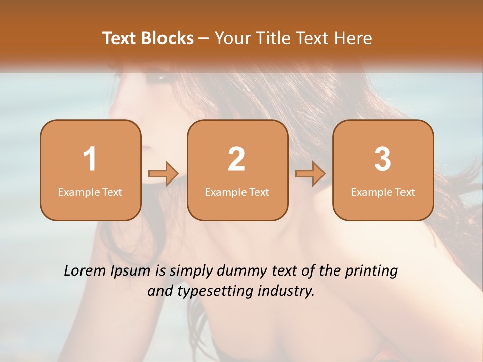 Ocean Elderly Mother PowerPoint Template