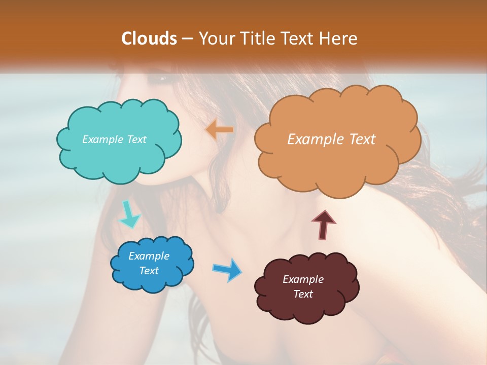 Ocean Elderly Mother PowerPoint Template