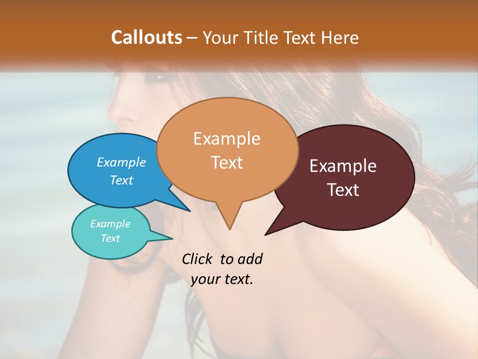 Ocean Elderly Mother PowerPoint Template