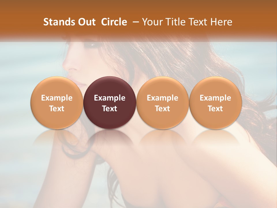 Ocean Elderly Mother PowerPoint Template