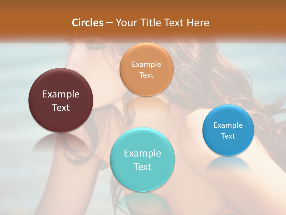 Ocean Elderly Mother PowerPoint Template