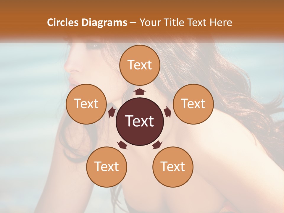 Ocean Elderly Mother PowerPoint Template