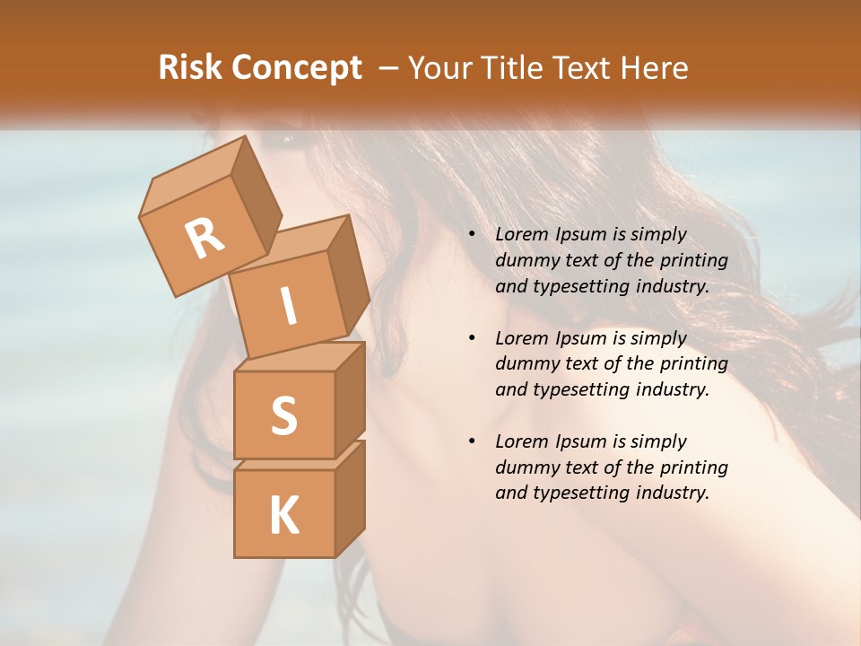 Ocean Elderly Mother PowerPoint Template