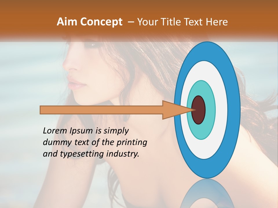 Ocean Elderly Mother PowerPoint Template