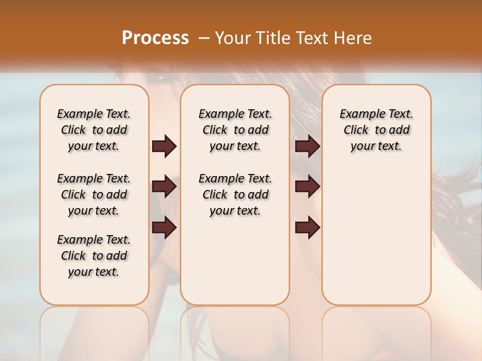 Ocean Elderly Mother PowerPoint Template