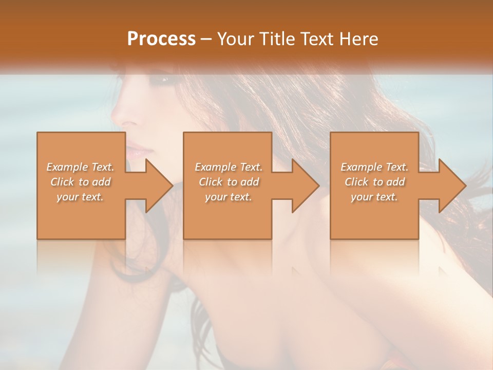 Ocean Elderly Mother PowerPoint Template