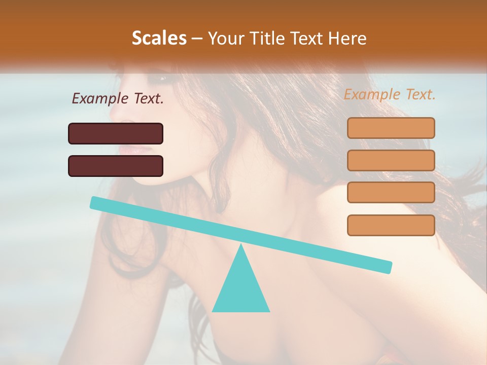 Ocean Elderly Mother PowerPoint Template