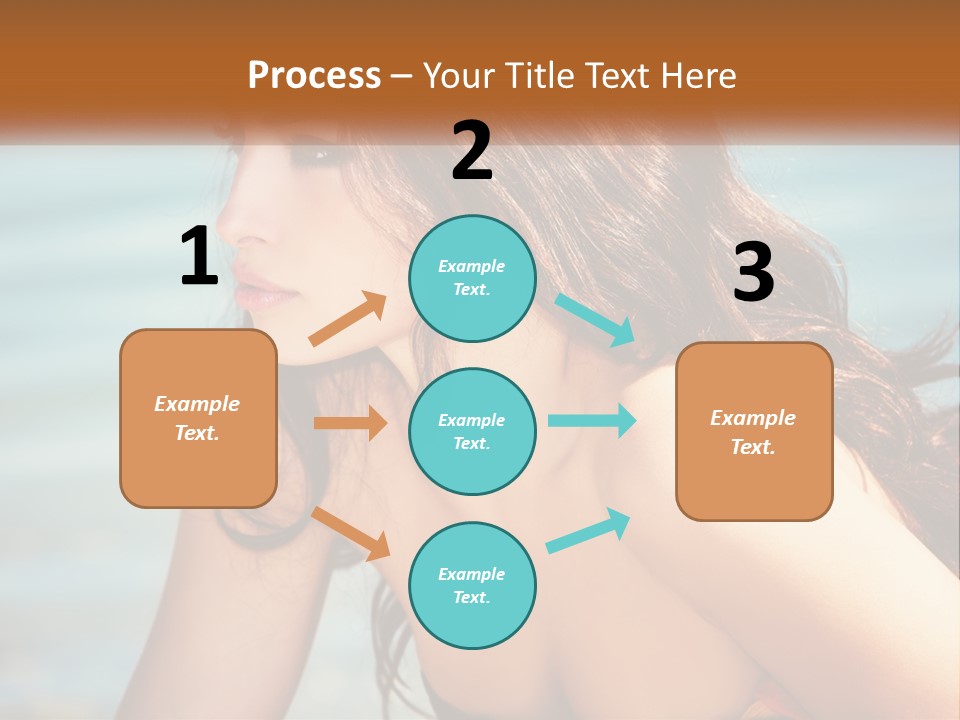 Ocean Elderly Mother PowerPoint Template