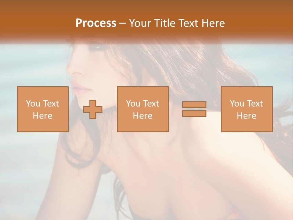 Ocean Elderly Mother PowerPoint Template