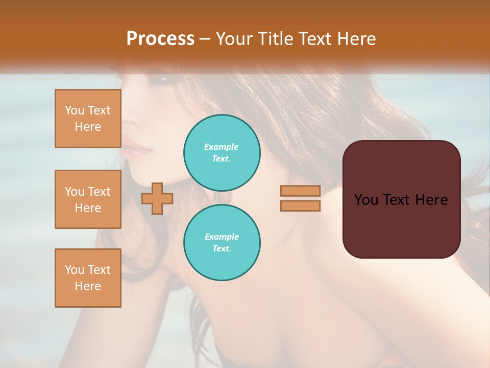 Ocean Elderly Mother PowerPoint Template