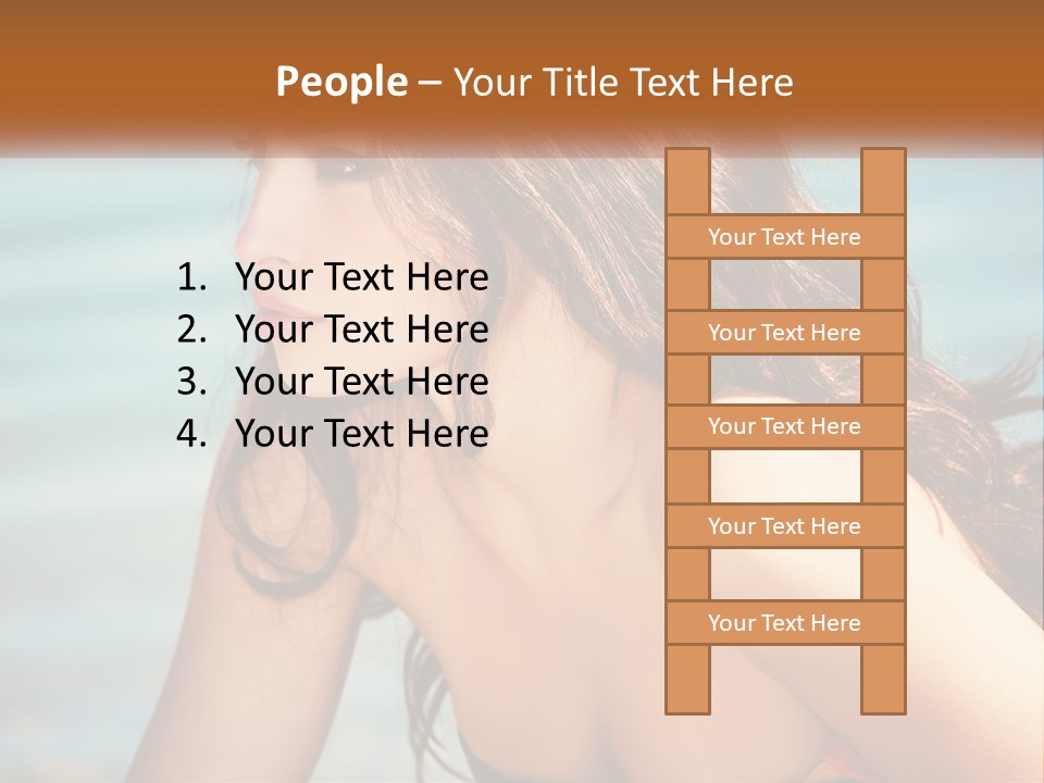 Ocean Elderly Mother PowerPoint Template