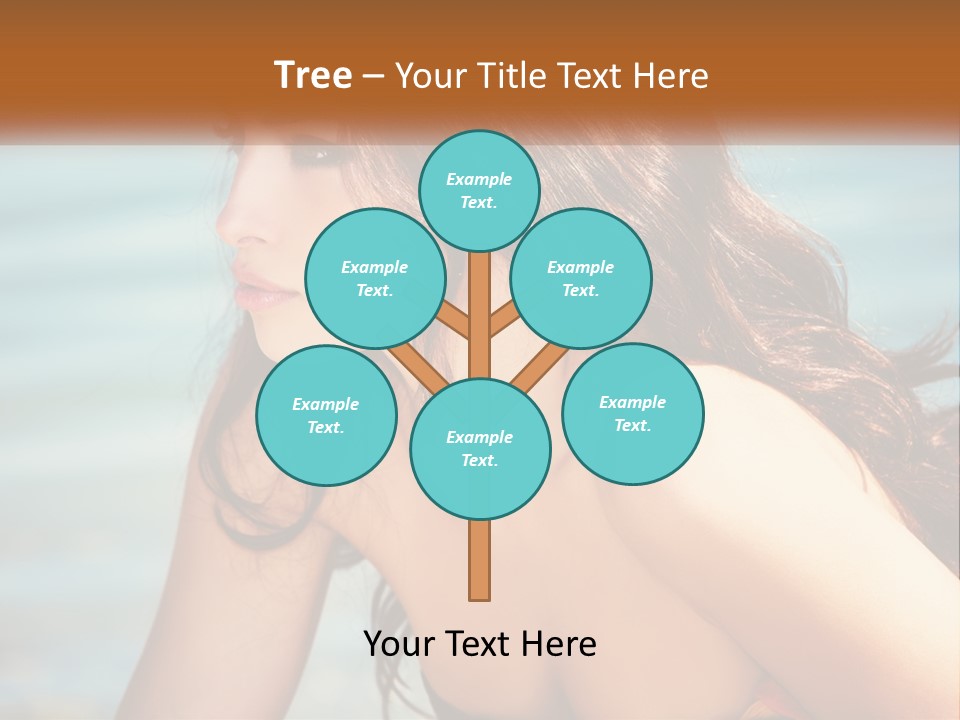 Ocean Elderly Mother PowerPoint Template