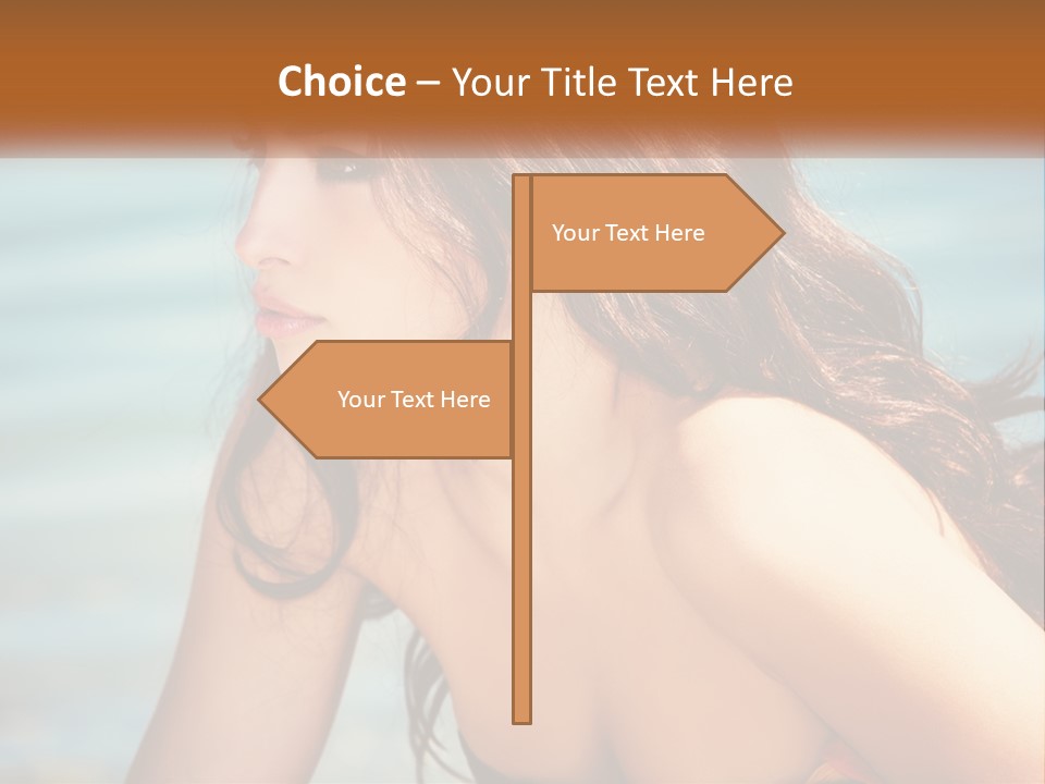 Ocean Elderly Mother PowerPoint Template