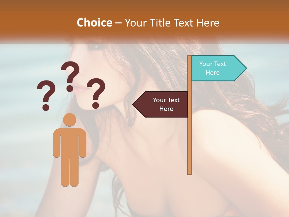 Ocean Elderly Mother PowerPoint Template