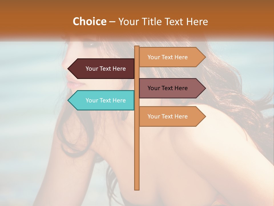 Ocean Elderly Mother PowerPoint Template