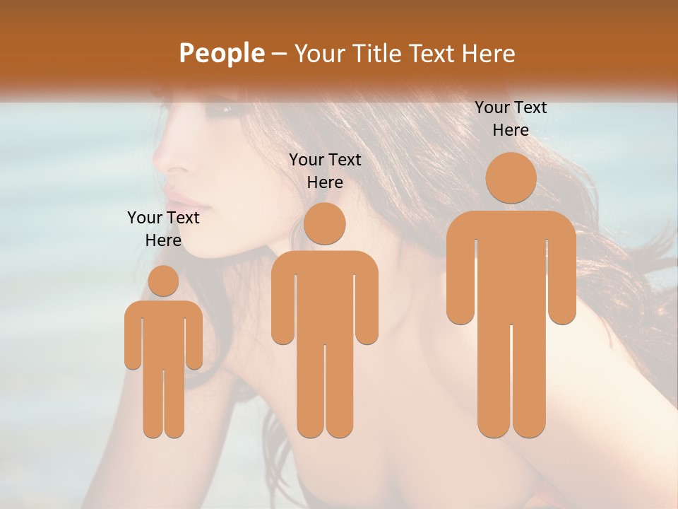 Ocean Elderly Mother PowerPoint Template