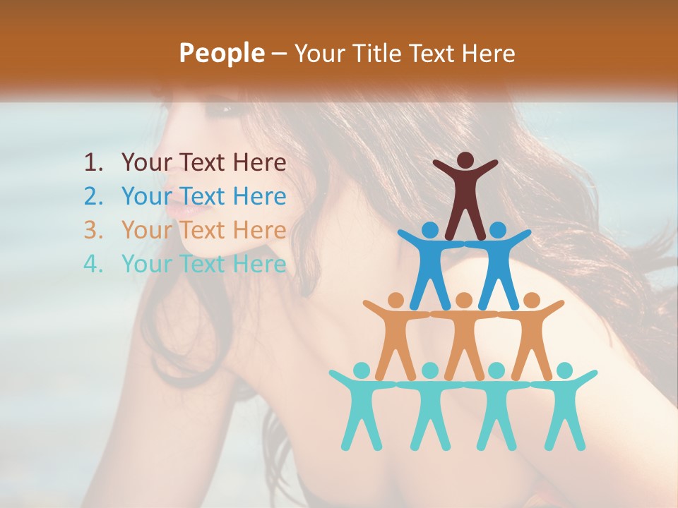 Ocean Elderly Mother PowerPoint Template