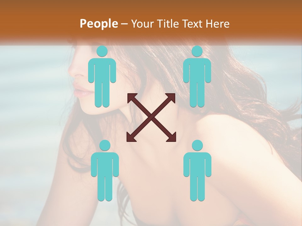 Ocean Elderly Mother PowerPoint Template