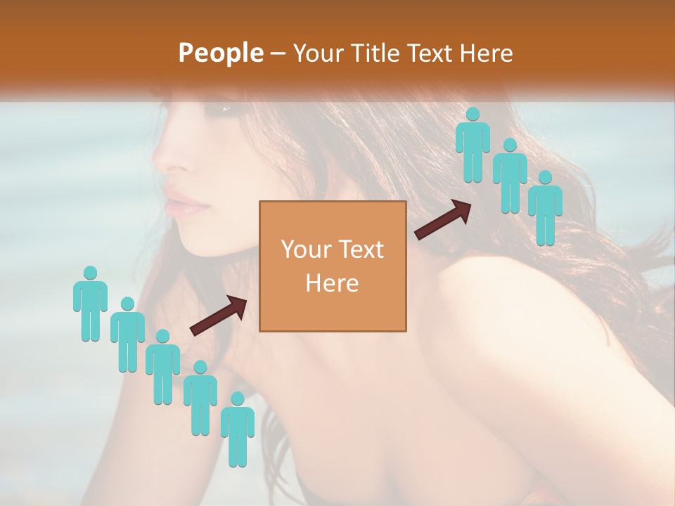 Ocean Elderly Mother PowerPoint Template