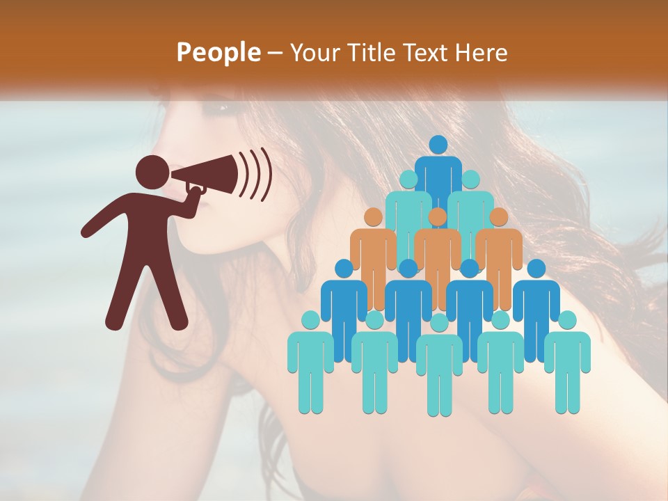 Ocean Elderly Mother PowerPoint Template