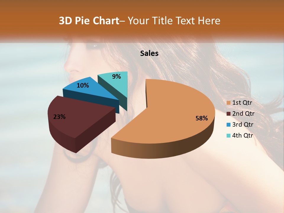 Ocean Elderly Mother PowerPoint Template