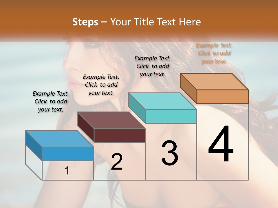 Ocean Elderly Mother PowerPoint Template